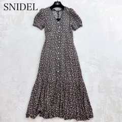 【新品未使用】スナイデル　24SS　フリルガウンワンピース　花柄　Aライン 新品未使用】スナイデル 24SS フリルガウンワンピース 花柄 Aライン