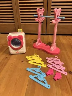 メルちゃん 洗濯機とハンガーラックセット