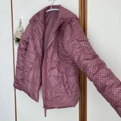 レディース ジュニア トップス ジャンパー 水玉 ピンク系