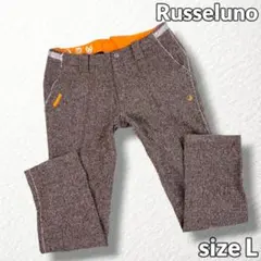 新品 ラッセルノ ゴルフ テック コーデュロイ ロングパンツ カーキ XL