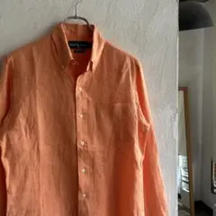 POLO Ralph Lauren CUSTOM FITリネンシャツ オレンジのサムネイル