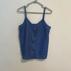 GU ネイビー ボタン付きキャミソール S