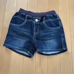 デニムショートパンツ 140cm 裏起毛