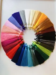 10本セットループ付きタッセルハーバリウムつまみ細工締縄ピアス帯飾り結婚式袴着