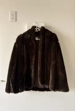 6 ROKU フェイクミンクファーコート