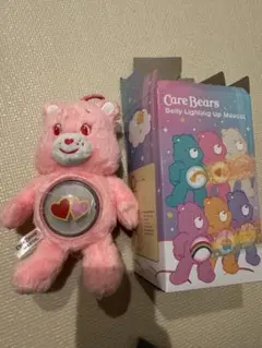 ケアベア　シークレットライトキーリング　ラブアロットベア