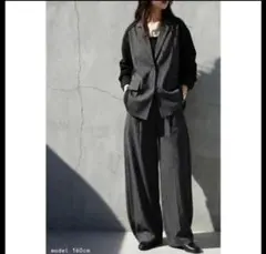 アンティカ☆新品未使用☆異素材切り替え☆セットアップ☆ ジャケット☆パンツ