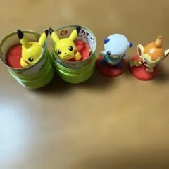 チョコエッグ ポケモン ヒコザル ミジュマル　ピカチュウ×2 セット