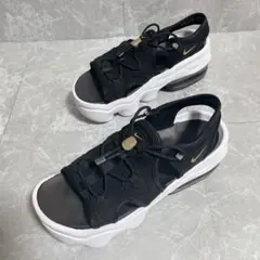 未使用級✨NIKE エア マックス ココ サンダル 24cm 厚底 黒×白