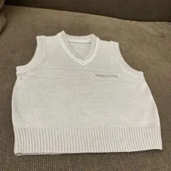 COMME CA DU MODE グレー Vネックベスト 100cm~