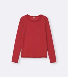 ソフトシアークルーネックT M レッド