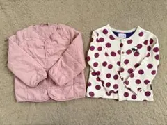 【超美品】hakka baby カーディガン&UNIQLO ジャケット 90cmのサムネイル