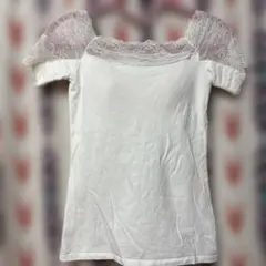 レース袖の半袖Tシャツのサムネイル