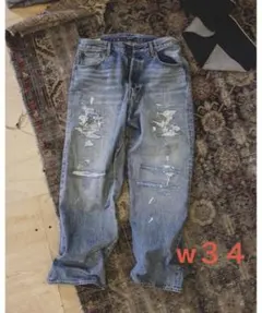 501 Loose Crash & Repair Denim 34のサムネイル