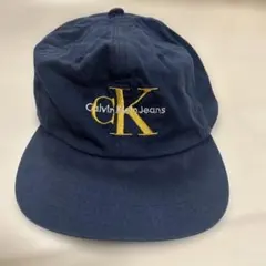 90s Calvin Klein キャップ made in usa製 ネイビーのサムネイル