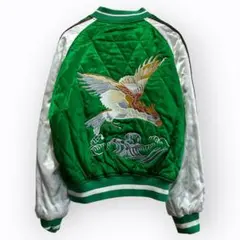 TOPSHOP リバーシブル スカジャン 双頭龍 鷹 和柄 刺繍 キルティング