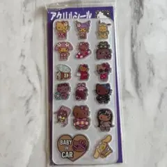 ハローキティ 日焼けキティ　アクリルシールセット