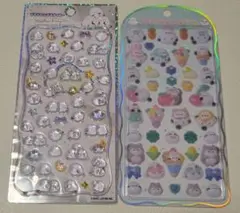 正規品　プチドロ　コットンパフィー　シマエナガセット　2枚