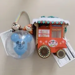 ディズニーミニスナックケース　クリスマス　ミッキーバルーン