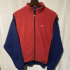 90s NIKE 銀タグ フリース ベスト テック ジャケット