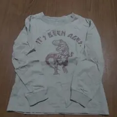 恐竜プリント 長袖カットソー　２枚セット