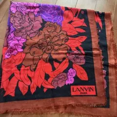 《最終値下げ》LANVIN 花柄スカーフ