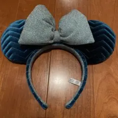 ディズニー　カチューシャ　ミニー　青