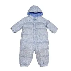 ベビーギャップ　ジャンプスーツ　90　花柄　ラベンダー　ダウン　フェザー