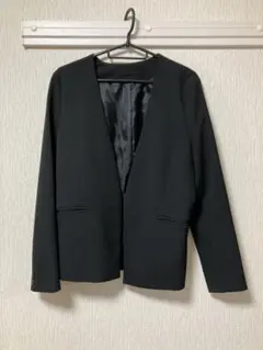 GU ノーカラージャケット ブラック Ｌサイズ