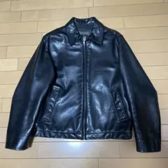 banana republic レザージャケット　ブラック　短丈　ボックス