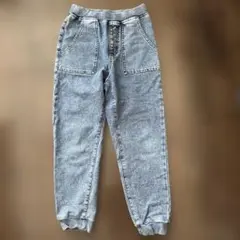 GU デニムジョガーパンツ140