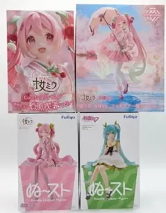 初音ミク 桜ミク ぬスト AMP+ Coreful フィギュア 4点 新品未開封