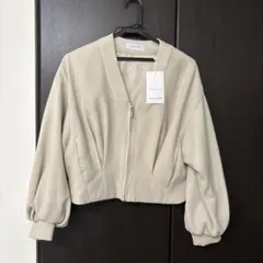 【値下げ】ADAM ET ROPÉ ベージュ ジップアップジャケット