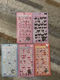 5種類セット　3Dぷくぷくシール