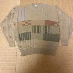 heath selection メンズ　総柄　ニットセーター　２Lサイズ試着のみ