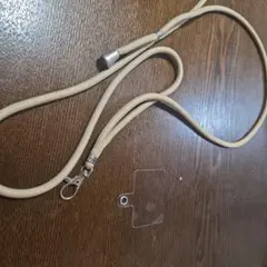 ナイロン製ベージュショルダーストラップ