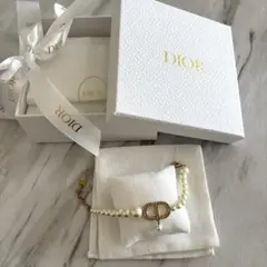 【定価10万】　ディオール　DIOR ブレスレット　パール　ゴールド