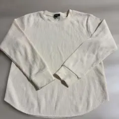 リブ編み長袖カットソー 150