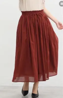 新品 honeys ロングギャザースカート