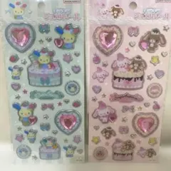 正規品　サンリオ キラキラジュエルシール ウサハナ シュガーバニーズ