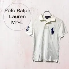 ポロラルフローレン ポロシャツ 半袖 ホワイト S カスタムスリムフィット