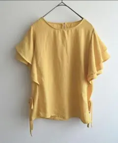 ロペピクニック　フリル袖 サイドリボン シャツ　カットソー　38 シンプル