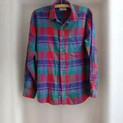 70s sears シアーズ コーデュロイシャツ ピンク L - メルカリ