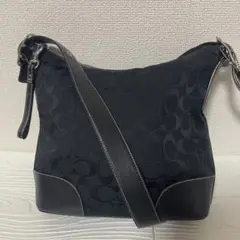 COACH ショルダーバッグ ブラック シグネイチャー