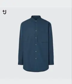 完売品　ユニクロ ＋J スーピマコットンオーバーサイズスタンドカラーシャツ　L