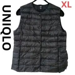 ユニクロ UNIQLO ダウンベスト チェック柄　XL　メンズ