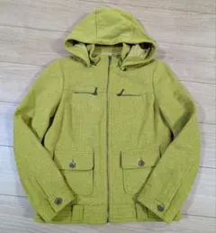 美品　ジャケット　コート　フード取り外し可　グリーン　綺麗