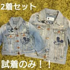 ★試着のみ GapKids ミッキー Gジャン 110 80 お揃い♪