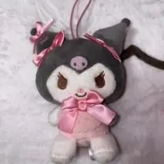 Sanrio Kuromi クロミちゃん　マスコット　キーホルダー　ぬいぐるみ