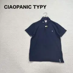 1 チャオパニックティピー ショールカラー ポロシャツ トグルボタン 紺 Sのサムネイル
